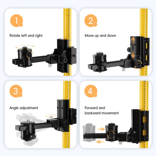 Laser Pole with Tripod & Adapter